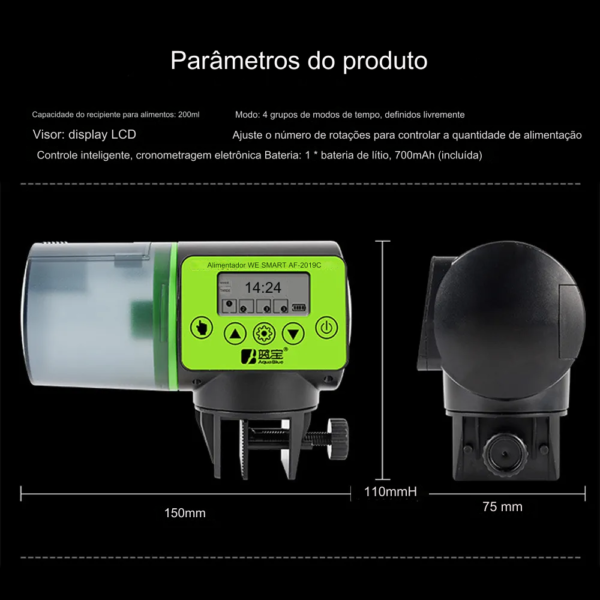 alimentador automatico para aquarios - 3